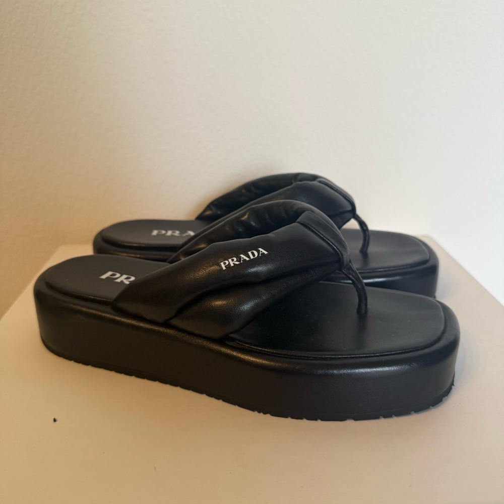 Prada Women's Black Platform Sandals